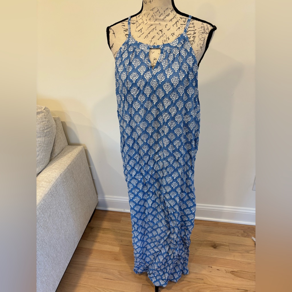 Rock Flower Paper Fifer Sundress In Blue Size Xl Brand New With Tags